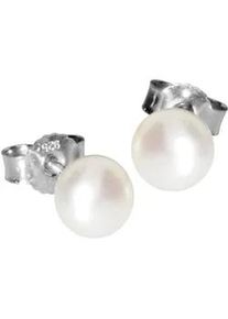 Paar Ohrstecker OSTSEE-SCHMUCK "- Ingrid 6 - Silber 925/000 - Zuchtperle" Gr. 6,5, silber (silber 925, silberfarben, wei&szlig;), Ohrringe, Damen, Silber 925 (Sterlingsilber)