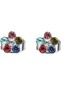 Adelia&acute;s Paar Ohrh&auml;nger ADELIA ́S "M&auml;dchen Ohrringe &ndash; Ohrstecker aus Edelstahl mit Strass Steinchen", M&auml;dchen, Gr. M&auml;dchen, Edelstahl, silber, Ohrringe, Sch&ouml;ne Geschenkidee zum einfach so