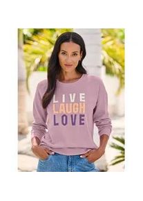 Jacquardpullover Heine "Pullover", Damen, Gr. 36, ros&eacute;, 50% Baumwolle, 50% Polyacryl, gemustert, mehrfarbig, Pullover