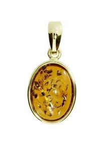 Kettenanh&auml;nger OSTSEE-SCHMUCK "- Classic 17x12 mm - Gold 333/000 - Bernstein" Gr. 32, gold (gold 333, goldfarben, gelb), Schmuckanh&auml;nger, Damen, Gelbgold 333, Kettenanh&auml;nger