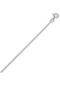 Goldkette ONE ELEMENT "Halskette Rundankerkette aus 333 Wei&szlig;gold &Oslash; 1,2 mm" Gr. 40, silber, Halsketten, Damen, 40, Gold Wei&szlig;gold 333, Gold, Wei&szlig;gold 333, Goldkette, Sanfte Linie &ndash; unaufdringlich und geschmackvoll