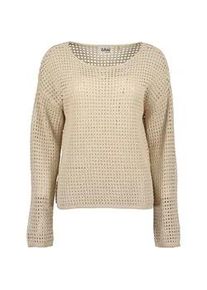 Strickpullover Blue Seven "Blue Seven Pullover", Damen, Gr. XL, 0439, kiesel ao, 50% Polyacryl, 50% Baumwolle, normal, Rundhals, Pullover Strickpullover