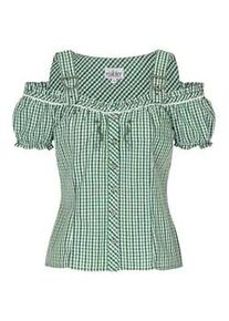 N&uuml;bler Dirndlbluse N&Uuml;BLER "Miederbluse Herta", Damen, Gr. 52, gr&uuml;n, Obermaterial: 70% Baumwolle CO. 30% Polyester PES., Blusen Dirndlbluse