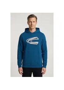 Kapuzensweatshirt Camel Active, Herren, Gr. L, lyons blau, Sweatware, Obermaterial: 100% Baumwolle, bedruckt, normal h&uuml;ftbedeckend, Rundhals, Sweatshirts, mit gro&szlig;en Frontprint