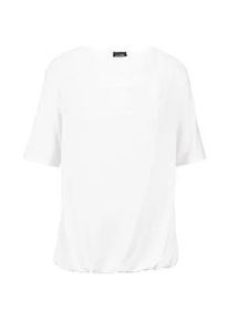 Kurzarmshirt GOLDNER "Kurzgr&ouml;&szlig;e Shirt", Damen, Gr. 23, wei&szlig;, Obermaterial: 95% Viskose CV. 5% Elasthan EL., Basic, normal, Gerade, Shirts, Sonstige