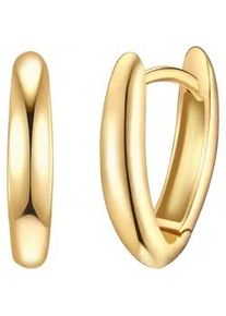 Paar Creolen Rafaela Donata "Set: RD5046", gelbgold, Ohrringe, Damen, 14,2, Silber 925 (Sterlingsilber)