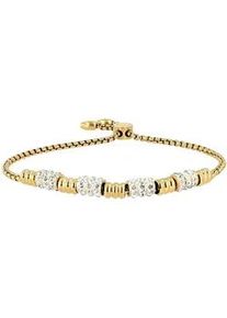Adelia&acute;s Armband ADELIA ́S "Damen Armband aus Edelstahl mit Strass Steinchen 24 cm", gold, Armb&auml;nder, Damen, 24cm, Edelstahl, Armband, Ideal als Geschenk &ndash; dezent und elegant