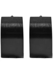 Adelia&acute;s Klappcreolen ADELIA ́S "Unisex Ohrringe &ndash; Klappcreole aus Edelstahl", Damen, Gr. Unisex, Edelstahl, schwarz, Ohrringe Klappcreolen, Perfekt zum Verschenken an besondere Menschen