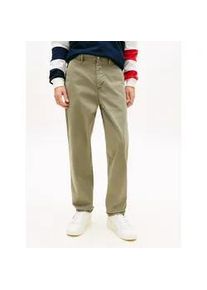 Tommy Hilfiger Chinohose TOMMY JEANS "SONNY", Herren, Gr. 33, L&auml;nge 34, utility sage, Web, Obermaterial: 96% Baumwolle, 4% Elasthan, Hosen Chinohose, Tapered Fit