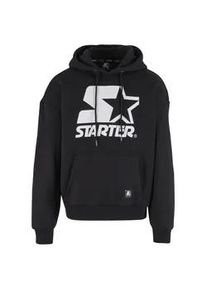 Kapuzenpullover STARTER Black Label "Starter Black Label Starter Oversized Logo Hoodie", Herren, Gr. M, schwarz, 70% Baumwolle, 30% Polyester, mehrfarbig, oversize, ohne Ausschnitt, Pullover Kapuzenpullover