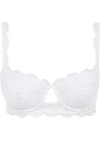 Dirndl-BH Nina von C. "Balconnet Dirndl BH Silver Edition", Damen, Gr. 100, Cup C, wei&szlig;, Obermaterial: 86% Polyamid PA. 14% Elasthan EL., BHs Dirndl-BH