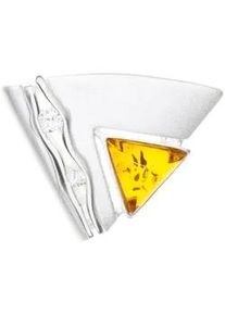 Kettenanh&auml;nger OSTSEE-SCHMUCK "- Gleiter-Benita - Silber 925/000 - Bernstein/Zirk." Gr. 23, silber (silber 925, silberfarben, wei&szlig;), Schmuckanh&auml;nger, Damen, Silber 925 (Sterlingsilber), Kettenanh&auml;nger