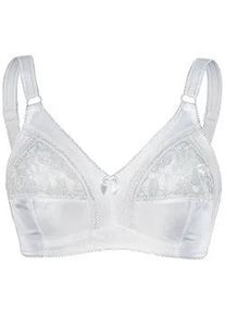 Sassa Mode Soft-BH SASSA "Soft BH ohne B&uuml;gel Basic", Damen, Gr. 95, Cup C, wei&szlig;, Spitze, Obermaterial: 92% Polyester PES. 8% Elasthan EL., BHs Soft-BH