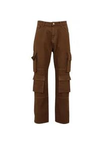 Cargohose 2Y STUDIOS "2Y Studios 2Y Kiran 4-Pocket Cargo Pants", Damen, Gr. 29, Normalgr&ouml;&szlig;en, braun, 100% Baumwolle, unifarben, normal, Hosen Cargohose