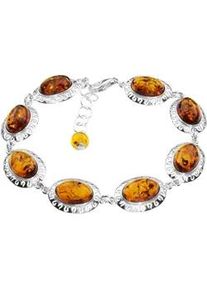 Armband OSTSEE-SCHMUCK "- Michelle - Silber 925/000 - Bernstein" Gr. 19, silber (silber 925, silberfarben, wei&szlig;), Armb&auml;nder, Damen, Silber 925 (Sterlingsilber), Armband