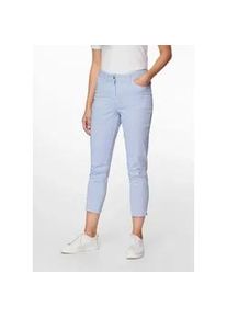 Madeleine Mode Regular-fit-Jeans MADELEINE "Jeans Fein gestreifte Jeans", Damen, Gr. 42, N + K Gr, wei&szlig; (wei&szlig;, leuchtpink), Obermaterial: 97% Baumwolle CO. 3% Elasthan EL., Jeans