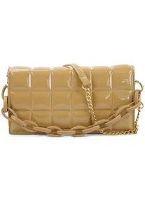 Schultertasche Harpa "MILVA", Damen, Gr. B/H/T: 5cm x 13cm x 24cm, camelfarben, Kunstfaser, unifarben, Taschen Schultertasche, mit stylishem 3D-Design