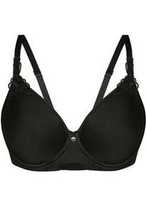 Sassa Mode T-Shirt-BH SASSA "Spacer BH CLASSIC LOOK", Damen, Gr. 75, Cup C, schwarz, Stoff, Obermaterial: 78% Polyamid PA. 22% Elasthan EL., BHs T-Shirt-BH