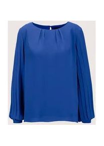 Madeleine Mode Langarmbluse MADELEINE "Bluse Bluse zum Schl&uuml;pfen", Damen, Gr. 40, blau (royalblau), Obermaterial: 100% Polyester PES., Modern, normal, Blusen