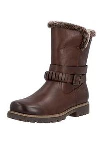 Stiefel Remonte "Remonte Stiefel Leder/Textil", Damen, Gr. 40, chestnut, Leder, Textil, Schuhe Stiefel