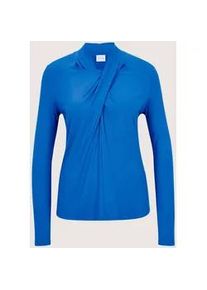 Madeleine Mode Langarmshirt MADELEINE "Blusenshirt Elegantes Oberteil f&uuml;r besondere Anl&auml;sse", Damen, Gr. 42, blau (royalblau), Obermaterial: 95% Viskose CV. 5% Elasthan EL., Modern, Shirts Langarmshirt