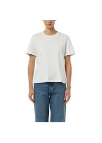 T-Shirt comma, Damen, Gr. 38, wei&szlig;, Single Jersey, Obermaterial: 100% Baumwolle, unifarben, normal h&uuml;ftbedeckend, Rundhals, Shirts T-Shirt, unifarben, aus reiner Baumwolle