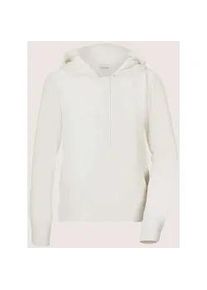 Madeleine Mode Langarmbluse MADELEINE "Bluse Schlupfbluse mit Kapuze", Damen, Gr. 46, wei&szlig; (berber), Obermaterial: 100% Polyester PES., Modern, normal, Blusen