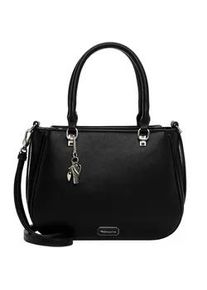 Shopper Tamaris "Shopper TAS Katharina", Damen, Gr. B/H/T: 28cm x 22cm x 8cm 0, schwarz (schwarz 100), Polyurethan, Taschen Shopper