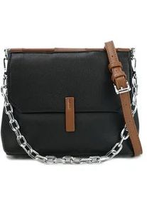 Schultertasche Harpa "KOA", Damen, Gr. B/H/T: 10cm x 17cm x 25cm, schwarz, Polyurethan (PU), unifarben, Taschen Schultertasche, mit unterteiltem Hauptfach