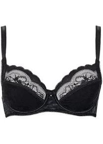 B&uuml;gel-BH LISCA "B&uuml;gel BH Evelyn", Damen, Gr. 75, Cup C, schwarz, Stoff, Obermaterial: 83% Polyamid PA. 17% Elasthan EL., BHs B&uuml;gel-BH