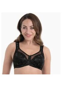 B&uuml;gelloser BH Anita SINCE 1886 "Clara Art", Damen, Gr. 80, Cup C, schwarz, Obermaterial: 82% Polyamid, 18% Elasthan, bedruckt, gemustert, leicht transparent, BHs, mit Formblende, mit Cups, mit Komforttr&auml;ger, feminin, bequem