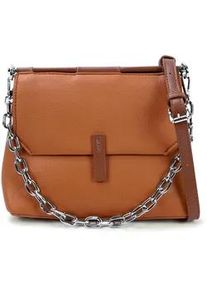 Schultertasche Harpa "KOA", Damen, Gr. B/H/T: 10cm x 17cm x 25cm, karamell, Polyurethan (PU), unifarben, Taschen Schultertasche, mit unterteiltem Hauptfach