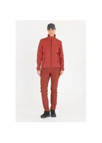 Fleecejacke WHISTLER "SAMANI", Damen, Gr. 36, kastanie, 100% Polyester, meliert, normal, hoch geschlossener Ausschnitt, Jacken Fleecejacke, aus schnell trocknendem Funktionsmaterial