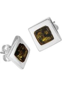 Paar Ohrstecker OSTSEE-SCHMUCK "- Vica - Silber 925/000 - Bernstein" Gr. 10, silber (silber 925, silberfarben, wei&szlig;), Ohrringe, Damen, Silber 925 (Sterlingsilber)