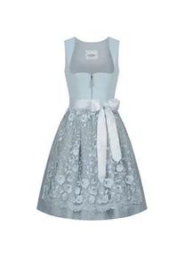 N&uuml;bler Dirndl N&Uuml;BLER "Dirndl mini Garbine", Damen, Gr. 44, EURO, blau, Obermaterial: 100% Polyester PES., Kleider