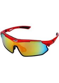 Sportbrille YEAZ "Sport-Sonnenbrille rot/schwarz/rot SUNRAY", Damen, rot, Sonnenbrillen