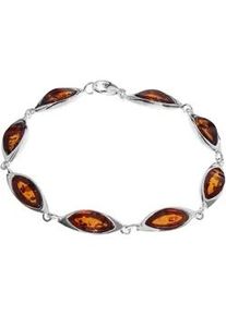 Armband OSTSEE-SCHMUCK "- Tonje - Silber 925/000 - Bernstein" Gr. 19, silber (silber 925, silberfarben, wei&szlig;), Armb&auml;nder, Damen, Silber 925 (Sterlingsilber), Armband