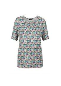 Print-Shirt GOLDNER "Multicolor-Shirt mit Halbarm, Rundhalsausschnitt", Damen, Gr. 38, bunt, Obermaterial: 96% Viskose CV. 4% Elasthan EL., normal, Sonstiges, Shirts, Ohne