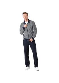 Sweater Hajo "Trainingsanzug Klima Komfort Homewear", Herren, Gr. XXL, bunt (blau), Obermaterial: 62% Baumwolle CO. 38% Polyester PES., Sweatshirts Sweater