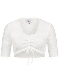 N&uuml;bler Dirndlbluse N&Uuml;BLER "Dirndlbluse kurzarm Nena", Damen, Gr. 38, beige (creme), Obermaterial: 85% Polyester PES. 15% Elasthan EL., Blusen Dirndlbluse