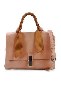 Schultertasche Harpa "SUSI", Damen, Gr. B/H/T: 11cm x 18cm x 25cm, rosa, Polyurethan (PU), unifarben, Taschen Schultertasche, mit zwei F&auml;chern