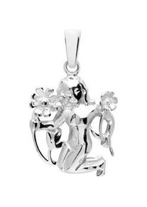 Kettenanh&auml;nger OSTSEE-SCHMUCK "- Tierkreiszeichen Jungfrau - Silber 925/000 -" Gr. 25, silber (silber 925, silberfarben, wei&szlig;), Schmuckanh&auml;nger, Damen, Silber 925 (Sterlingsilber), Kettenanh&auml;nger
