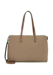 Shopper Tamaris "Shopper TAS Gertraud", Damen, Gr. B/H/T: 42cm x 29,5cm x 15cm 0, beige (sand 420), Polyurethan, Taschen Shopper