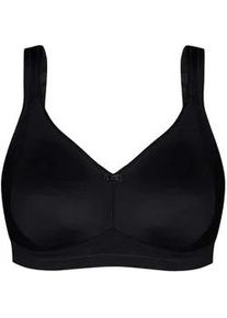 Minimizer-BH SuSa "Minimizer BH ohne B&uuml;gel Milano", Damen, Gr. 80, Cup E, schwarz, Stoff, Obermaterial: 80% Polyamid PA. 17% Elasthan EL. 3% Baumwolle CO., BHs Minimizer-BH