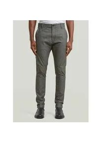 G-Star Raw Chinohose G-STAR "Bronson 3.0 Slim Chino", Herren, Gr. 32, L&auml;nge 34, asfalt, milk dobby, Obermaterial: 88% Baumwolle, 9% Hanf, 3% Elasthan, Hosen Chinohose
