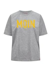 T-Shirt SALZHAUT "Shirt LEEV-MOIN", Damen, Gr. XS, grau (grau melange), Obermaterial: 100% Baumwolle CO., Shirts T-Shirt