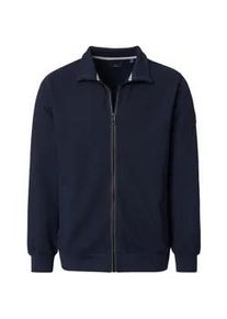 Sweatjacke Casamoda "Casamoda Sweatjacke uni", Herren, Gr. M, dunkelblau, 90% Baumwolle, 10% Polyester, Sweatjacken Sweatjacke