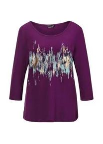 Print-Shirt GOLDNER "Shirt", Damen, Gr. 44, pink (beere), Obermaterial: 95% Viskose CV. 5% Elasthan EL., normal, Tubular, Shirts, stretchbequemer Viskosejersey