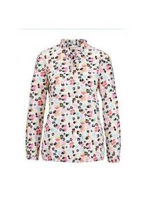 Langarmbluse GOLDNER "Kurzgr&ouml;&szlig;e Zeitlose Bluse mit einzigartigem Druck", Damen, Gr. 22, bunt (multicolor), Obermaterial: 100% Polyester PES., normal, Sonstiges, Blusen, Ohne