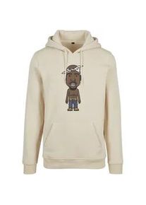 Mister Tee Kapuzenpullover MISTERTEE "MisterTee Herren LA Sketch Hoody", Herren, Gr. XS, sand, 100% Baumwolle, mehrfarbig, normal, ohne Ausschnitt, Pullover Kapuzenpullover